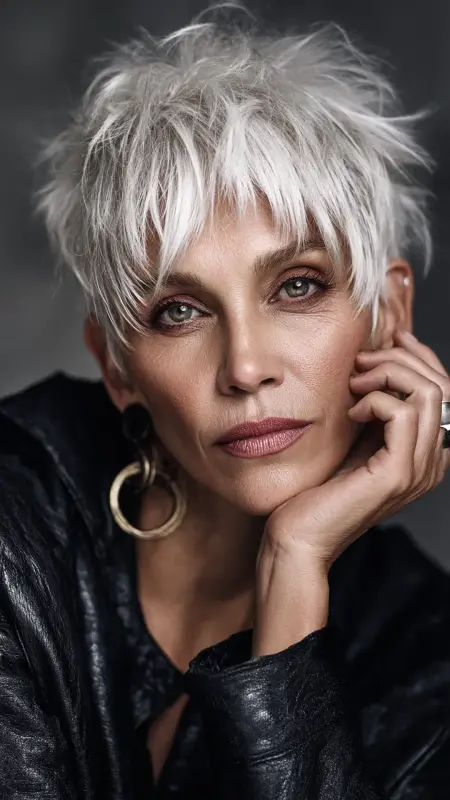 Textured Tousled Pixie - Pixie hairstyles for older women over 60