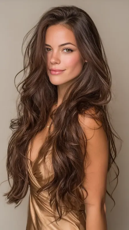 The Luxe Long Curtain Layers - Sophisticated haircut