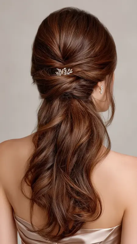 The Regal Half-Up Twist - Sophisticated haircut