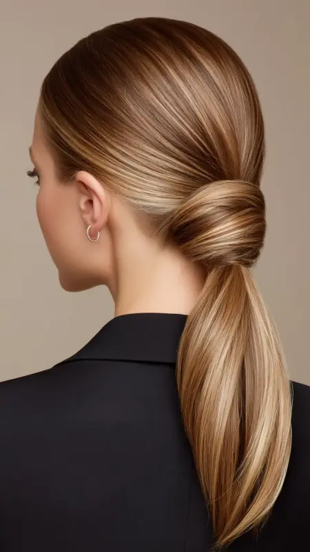 The Sophisticated Low Pony with Wrap - Sophisticated haircut