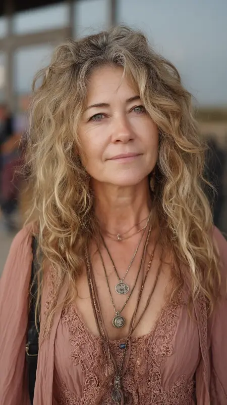 Tousled Shoulder-Length Cut with Highlights - Shoulder Length Haircuts For Women Over 60