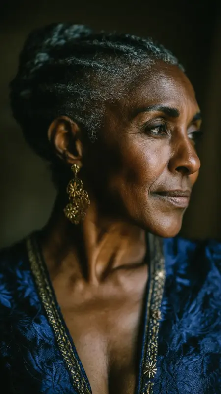 Twisted Updo - Hairstyles For Black Women Over 50
