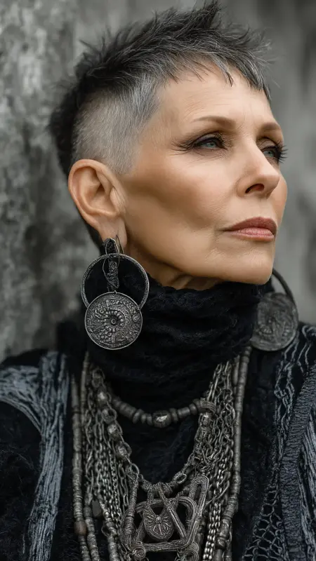 Undercut Pixie - pixie haircuts for women over 60