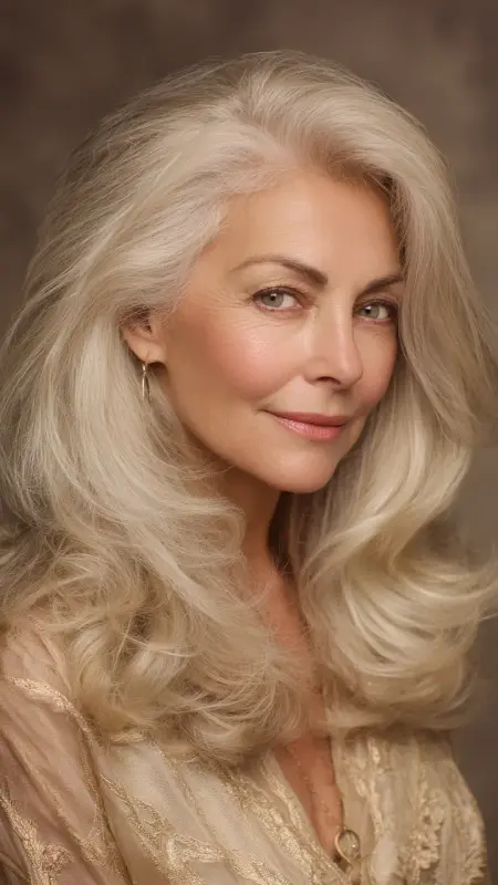 Voluminous Blowout - Hairstyles for over 70 year old women