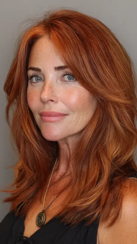 Warm Auburn Red - Hair color ideas for women over 50