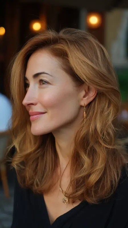 Wavy Lob with Side Part - Sassy hair older women
