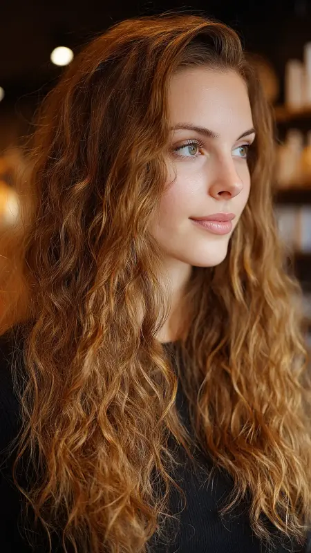 Zigzag Part with Crimped Hair - Y2k haircuts